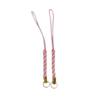 Color mobile phone lanyard lobster clasp golden rope corn braided rope short U disk doll creative gift accessories