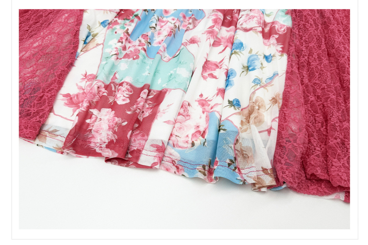 Set áo cardigan ren phối váy hai dây đuôi cá họa tiết hoa — Áo, Váy hai dây, Bộ