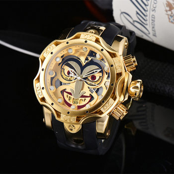 Cross-border European, American and African Hot-selling Clown Inver Men's Watch INVI Large Dial Tape Sports Men's Watch Tough Guy Watch