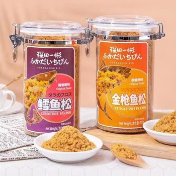Jin Yu Shen Tian Yibin 300g cod pine tuna pine canned casual children's meat floss mixed rice snacks ready-to-eat