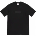 Supreme ss23 spring and summer series same color box logo printing short sleeve t-shirt men and women same style black