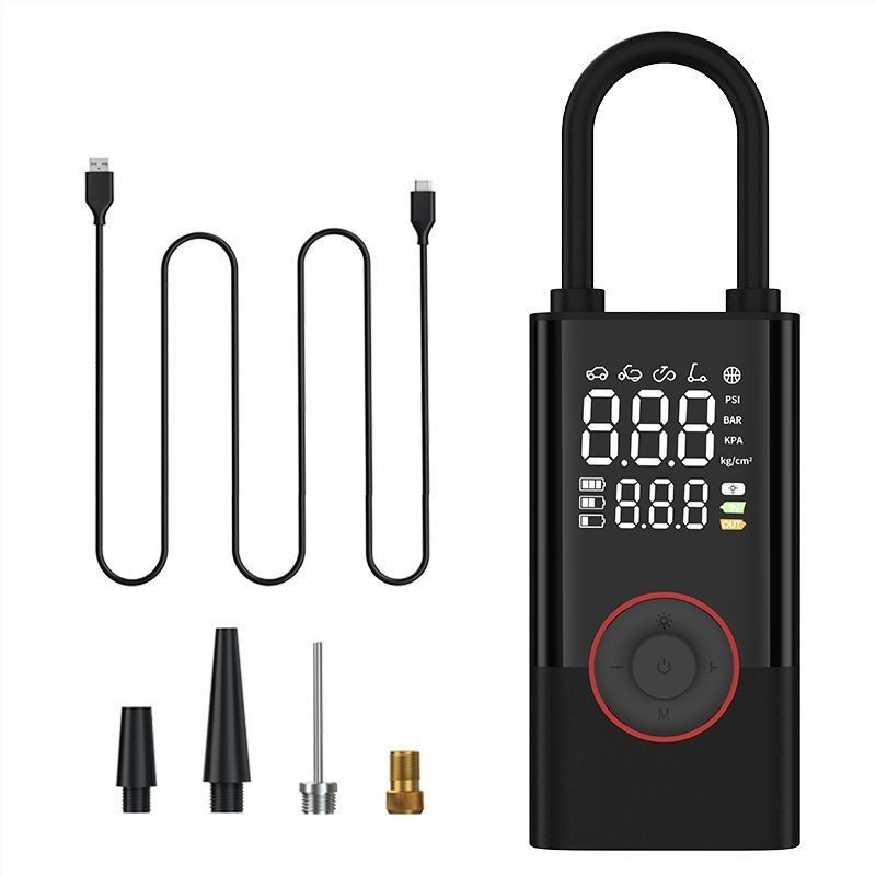Cross-border portable air pump mini bicycle electric tire pump handheld charging dual-purpose car inflation
