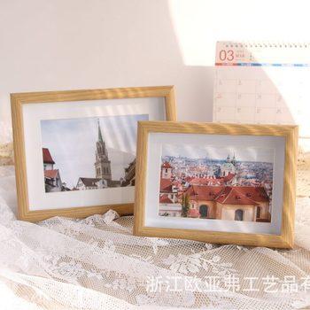 Hollow photo frame dried flower specimen frame three-dimensional glass table 67 inch 8 inch wooden creative decorative ornaments wholesale