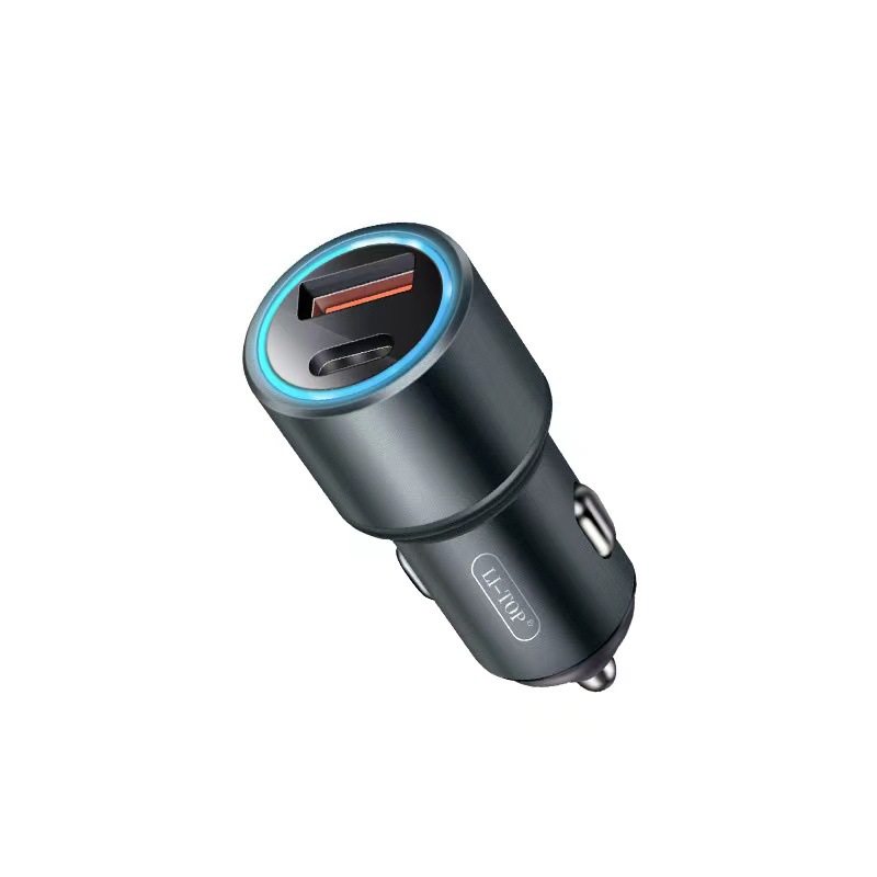 Chitus car charger super fast charging alloy car charger 100W + PD20W flash charging mobile phone charger