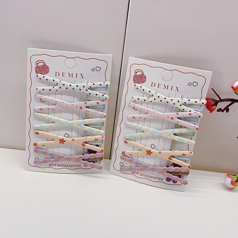 甜美交叉猫猫发夹可爱少女卡通侧边刘海夹网红ins高颜值百搭发饰