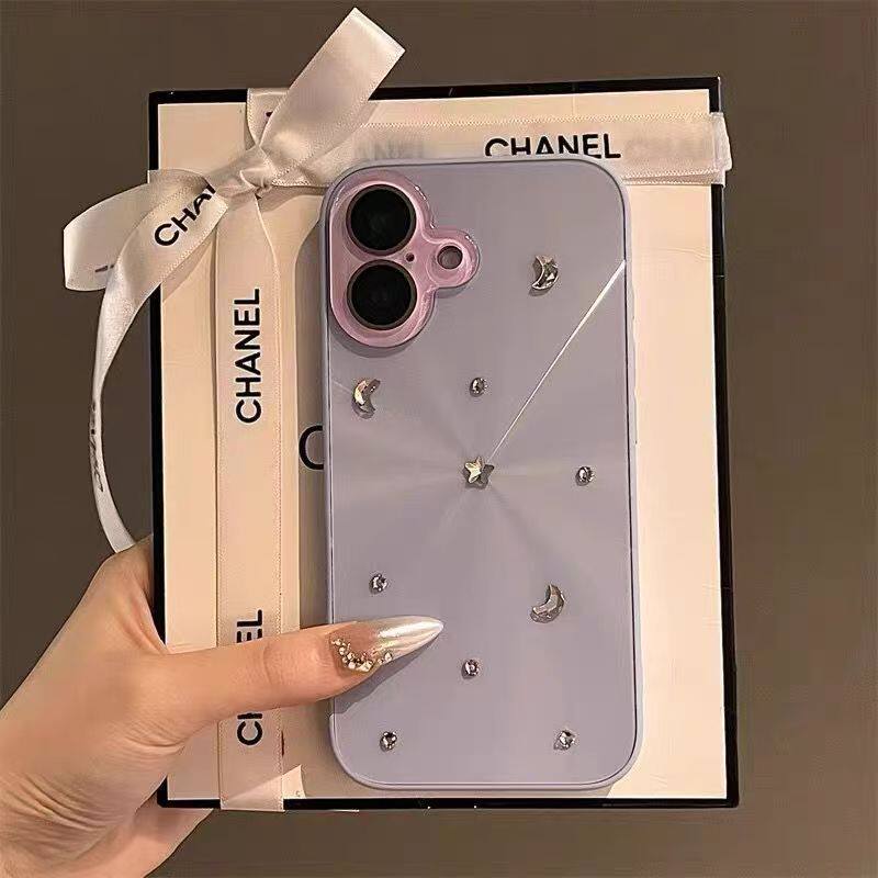 Aurora Silver DIY Pearl Suitable for Apple 16 Pro Max Phone Case New iPhone 17 Lens Film Premium