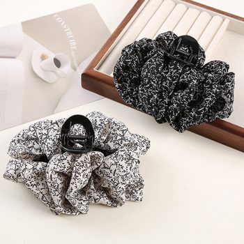 New Flower Cloud Bubble Grab Clip Back of Head Hair Shark Clip Daily All-match Hair Accessories Large Elegant Grab Clip