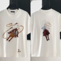 19 White (Front & Back Pattern Embroidery)