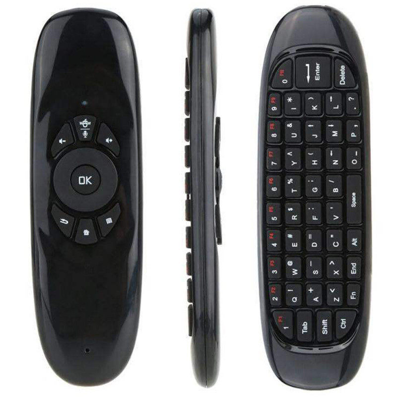 C120 Keyboard mouse mini wireless colorful backlit air flying mouse somatosensory gyroscope double-sided keyboard