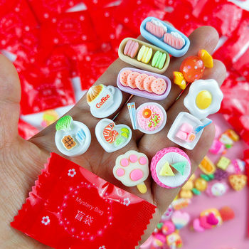 Food small blind bag miniature cake Japanese girl simulation mini wholesale diy mini toy food play blind box