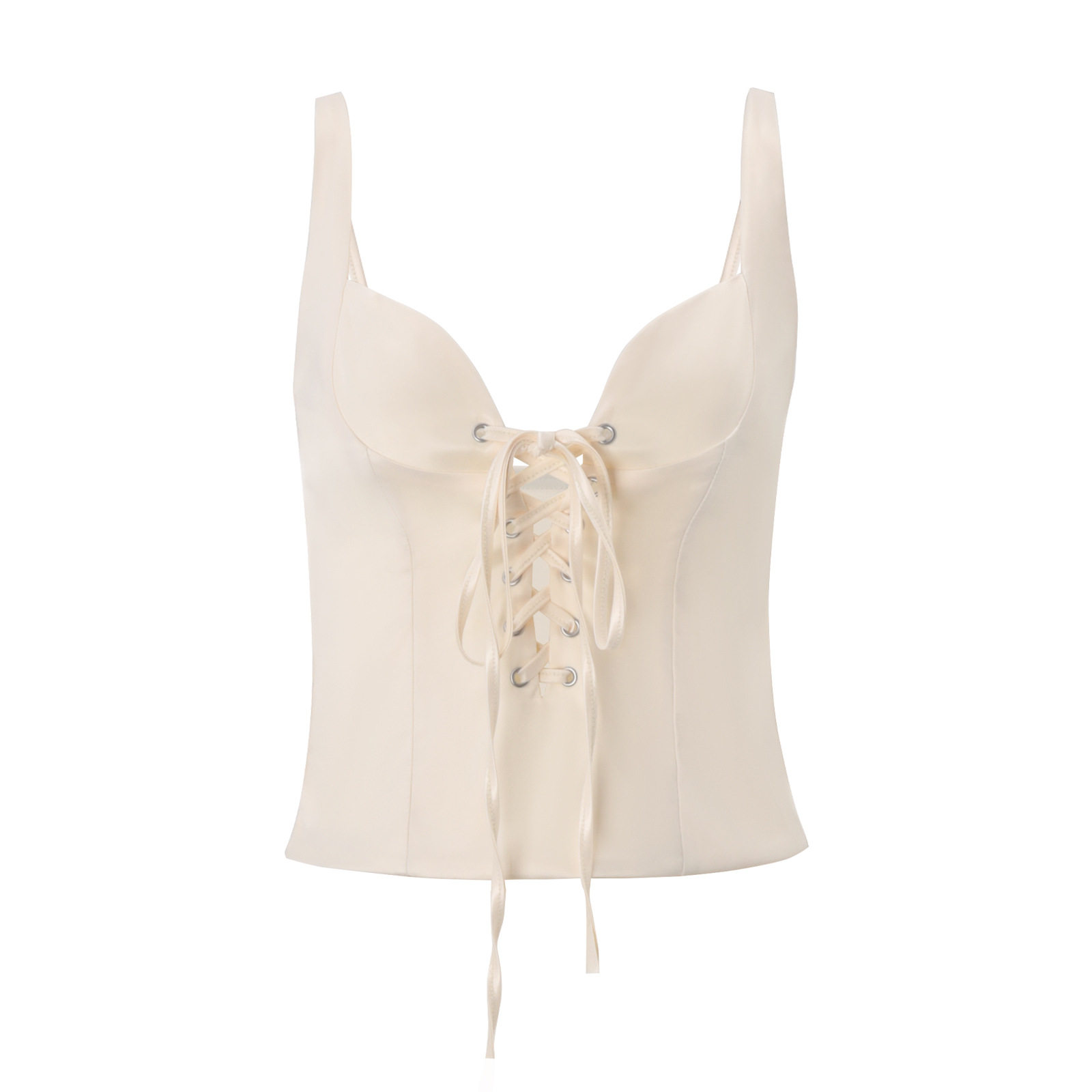 French Style Womens Summer Set Bustier Top with Tie Straps Fitted Waist and Bodycon Skirt Casual Chic Outfit