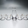 Japanese Hammered Sake Pot Glass Wine Warmer Set Household Warm Rice Wine Hot Pot White Wine Cup Ice Wine Set Ornaments