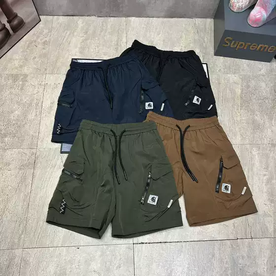 Car Mountain Range Outdoor Japanese Style Cargo Shorts Multifunctional Pocket Functional Quick-Dry Mid-Length Shorts Trendy