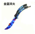 C-68 black handle full blue quenching no holes no edges