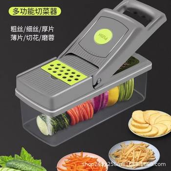Cross-border household kitchen multi-function vegetable cutter portable easy-to-clean shredder grater dicing cutter
