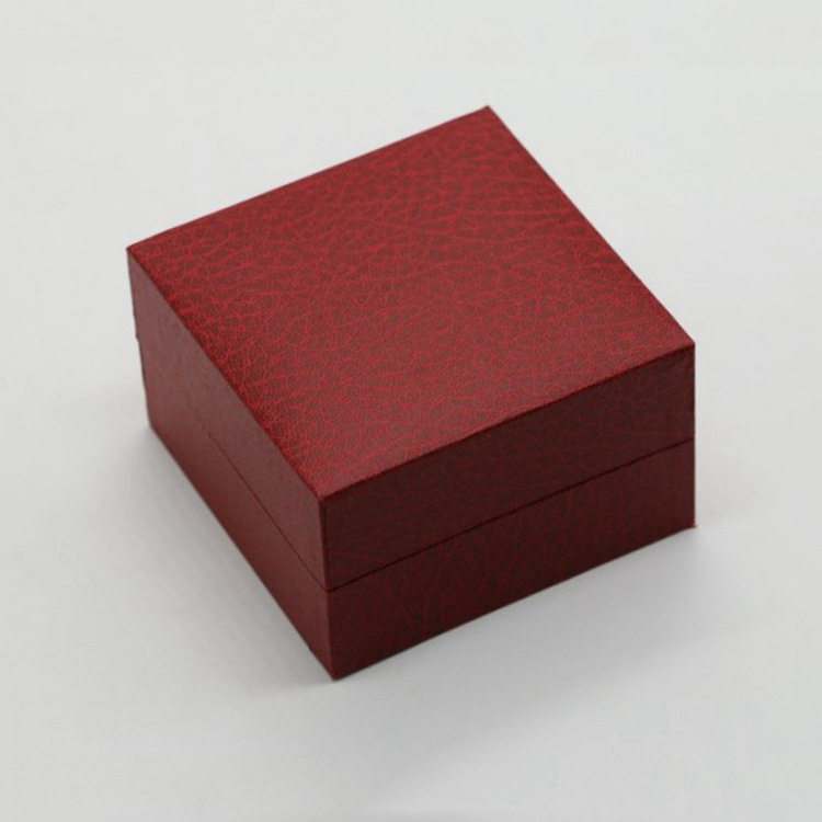 Right Angle Pebbled Imitation Leather Watch Box Flip Watch Box Gift Box Wholesale Jewelry Display Storage Packaging Watch Box