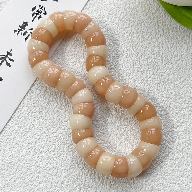 Natural Bodhi Root Bracelet Cherry Blossom Pig Colorful Tray for Men and Women Play Wrap Finger Soft Buddha Bead Rosary Bracelet Play Wholesale