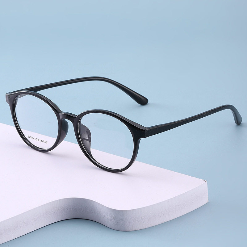 Danyang Myopia Glasses tr Men's and Women's Medium 52109 Student Mirror Round Internet Celebrity TR90 Frame Factory Wholesale