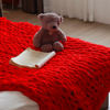 Amazon Cross-border Thick Wool Blanket Hand-woven Chenille Blanket Knitted Wool Blanket Sofa Cover Blanket