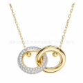 Interlocking ring necklace