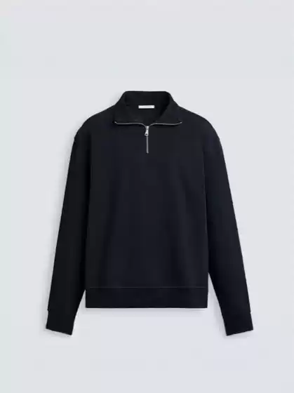 Taop&Za Autumn New Men's Fashion Casual Basic Half-Zip Slim Straight Sweatshirt 0761311 803