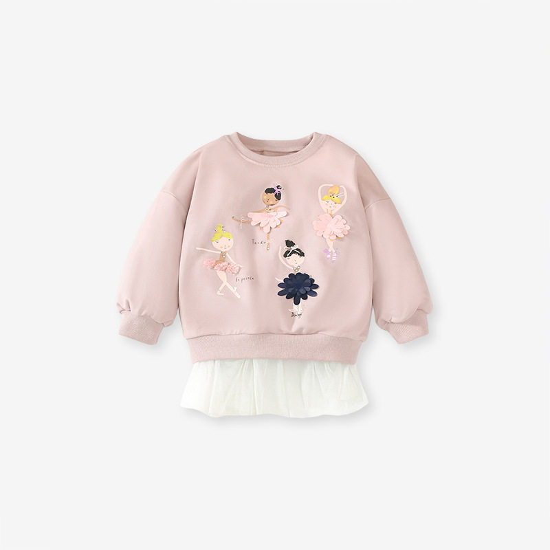 Ensemble sweat à capuche fille doublé polaire automne hiver, tenue pantalon enfant manche longue