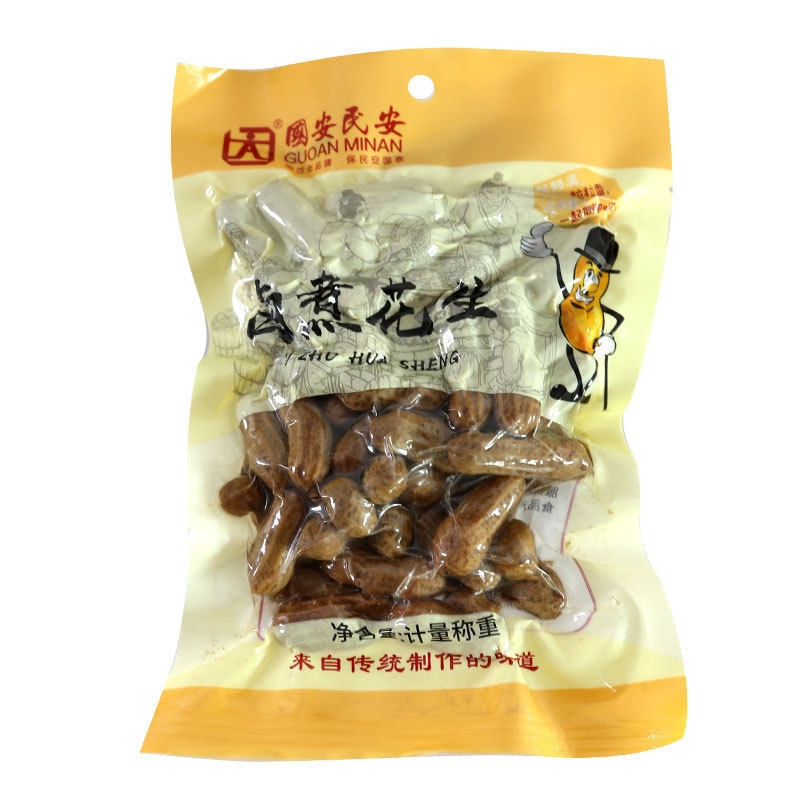 Boiled Peanuts 252g Five-Spice Marinated Salty Snack with Shells Vacuum-Packed Pre-Cooked Dish Shandong Specialty