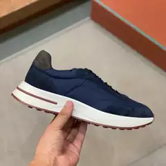 European Cross-Border Luxury Brand Shoes, Contrasting Colors, Versatile Casual Cowhide Training Shoes, Sports Shoes, Men's Casual Shoes