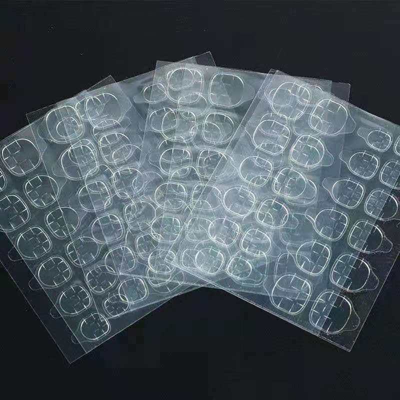 Children's Jelly Glue Yellow Glue Manicure Stickers Ultra-Thin Safe Waterproof High Viscosity Nail Double-Sided Tape Kidsren's Wearable Nail Glue