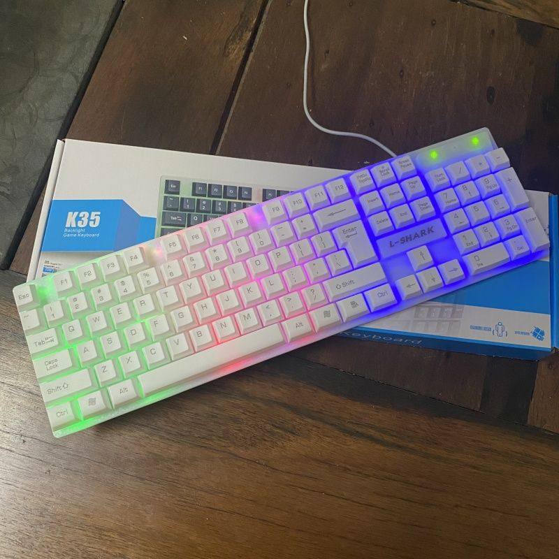 Free Shipping Wired Luminous Keyboard Gaming E-sports Office Keyboard 104 Key Home Office Keyboard