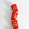 New Year Red Paper Cup Disposable Coffee Cup Hot Drink Milk Tea Commercial Household Thickened Year of the Snake New Year Food Cup