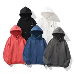 Dunk AJ flying man sweater men's autumn pullover basketball sports loose white top coat hooded cross-border wholesale