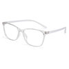 2025 New Model 17195 Universal Fashionable Internet Celebrity Lightweight Student Style Square Transparent Light-Colored Tr90 Eyeglass Frame