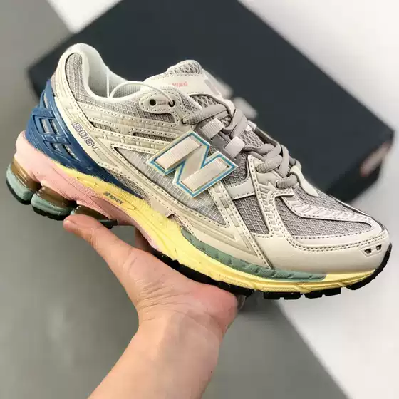 Nb1906 Liquid Silver Men's and Women's Couple Retro Dad Shoes Comfortable Non-Slip Wear-Resistant Low-Top Running Sports Shoes