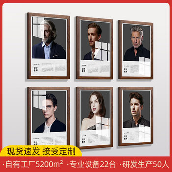 Punch-free Teacher Brief Introduction Acrylic Photo Frame Teacher Doctor Coach Image Photo Wall Staff Elegance Display Wall