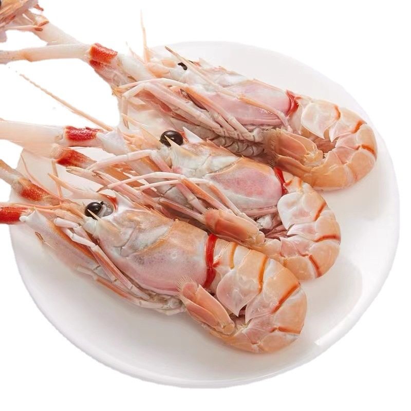 New Zealand Qiao Shrimp No. 1 Qiao Shrimp Seafood Sashimi Platter Deep Sea Crayfish Sea Prawn Ready-To-Eat 2kg Box for Commercial Use