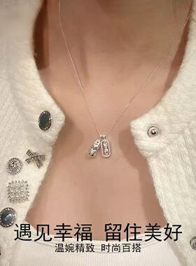 足银990葫芦貔貅金刚杵项链新品个性时尚轻奢气质百搭饰品锁骨链