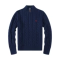 Half-zip royal blue - red label