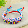 Cross-Border New Bohemian Style Colorful Braided Bracelet Ethnic Style Rainbow Braided Bracelet Manufacturer Ready Stock