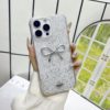 Suitable for Apple 17 Pro Max Epoxy Phone Case iPhone 16 Bowknot Transparent 13/14 Protective Case Internet Celebrity