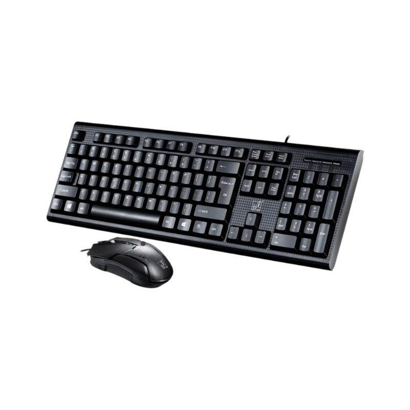 Chuang Guangbao Q9 Wired USB Keyboard Notebook Desktop Business Office Game Keyboard Mouse suit Cross Border