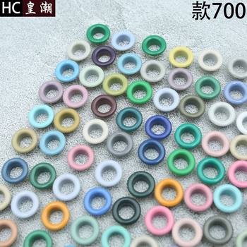 Factory straight hair in stock color inner diameter 5-6mm round edge suit belt shoe eye wear rope eye air eye full copper buckle