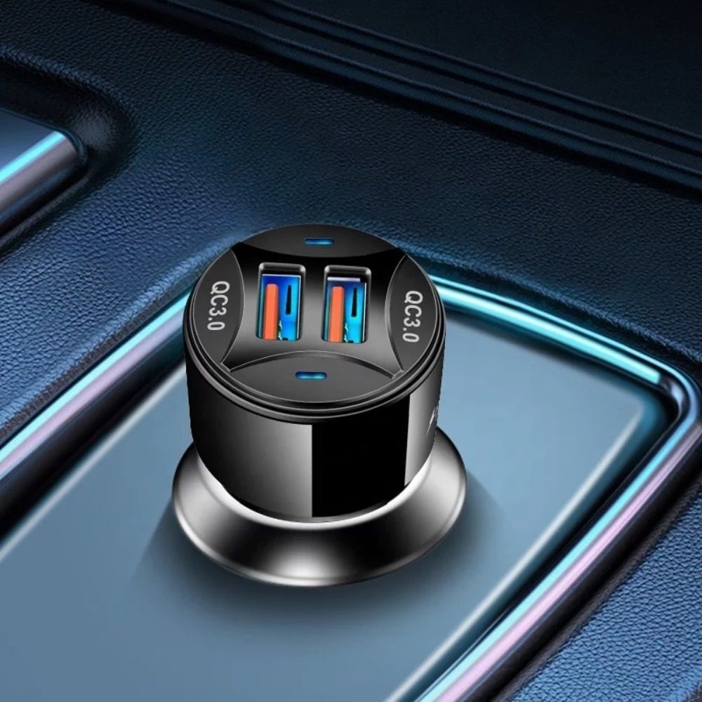 Cross-border e-commerce car charger fast charging head double QC3.0 car charger 36W fast charging car cigarette charger explosions