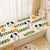 Cartoon Four Seasons universal bay window mat tatami full-laid cool-proof mat stain-resistant easy-to-care cashmere window mat
