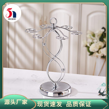 European-style Simple Red Wine Cup Rack Inverted Creative Disassembly Iron Goblet Rack Wine Cabinet Decorative Ornaments