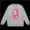 [pure cotton round neck sweatshirt] w109 gray pink