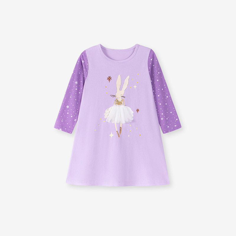 [Style] Kids' Dress, Autumn Long-sleeve Cotton Girls' Dress