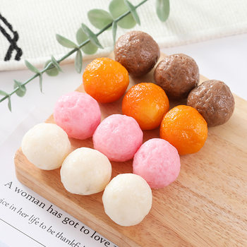 Large simulation fish balls beef balls shrimp balls hot pot side dish model Shabu Pot window hot pot restaurant dishes display