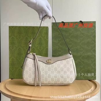 Cross-Border Supply 2025 New Vintage Pattern Pvc Women's Handbag, Underarm Bag, Baguette Bag, Minimum Order 1 Piece, Dumpling Bag