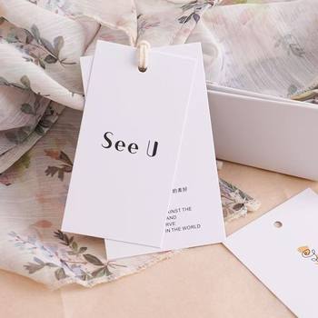 Light Luxury Women's Clothing Tag Production, Free Design, Fashionable Underwear Tags, Ready-Made Home Textile Tags, Wholesale